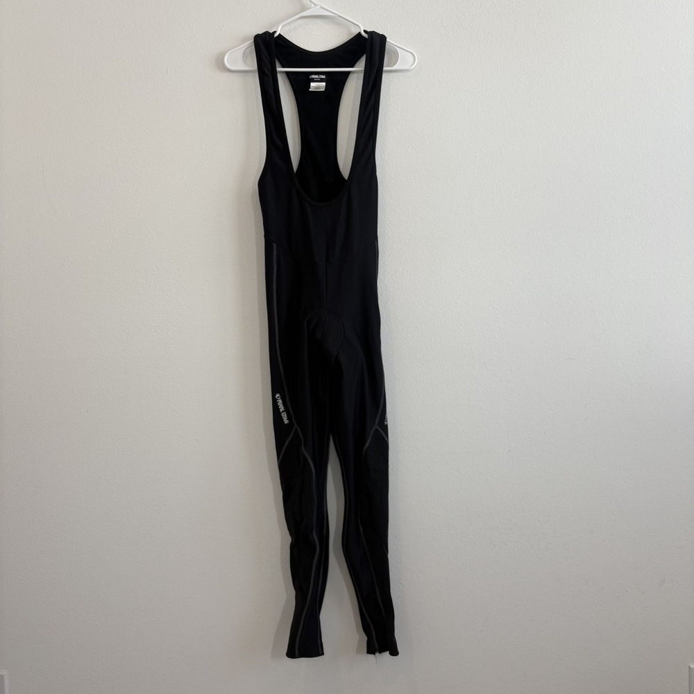 Pearl Izumi Mens Medium Fleece Lined Cycling Bib Tights Black Winter Thermal